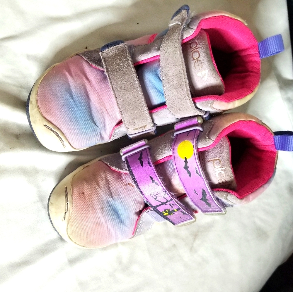 Worn Watercolor Plae Boots